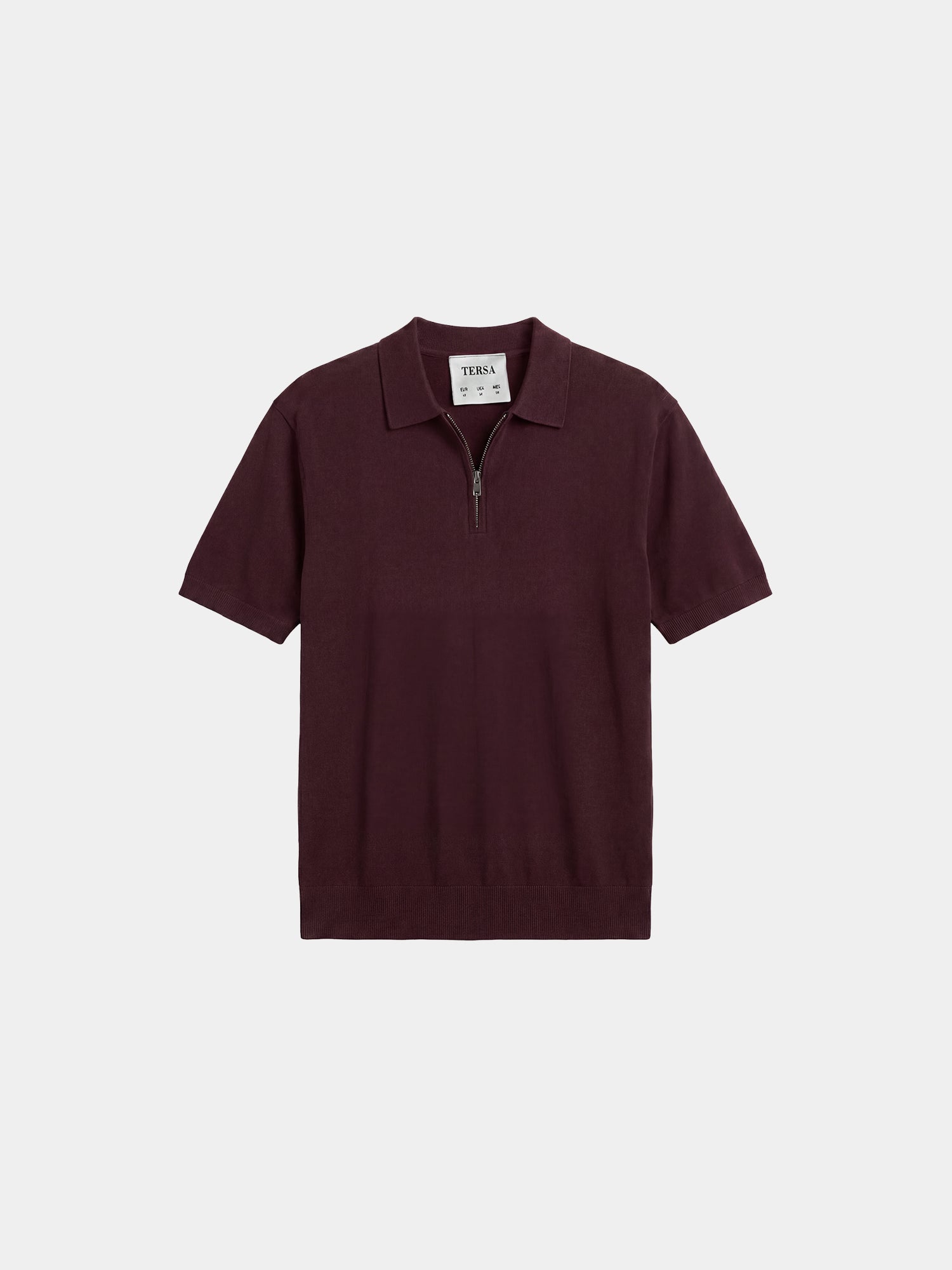 Relaxed Knit Zip Polo - Navy – TERSA