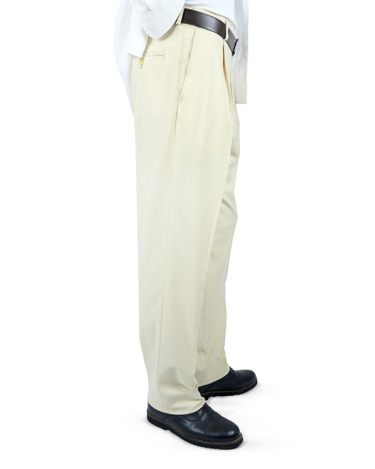 Relaxed Fit Tailored Pants - Beige