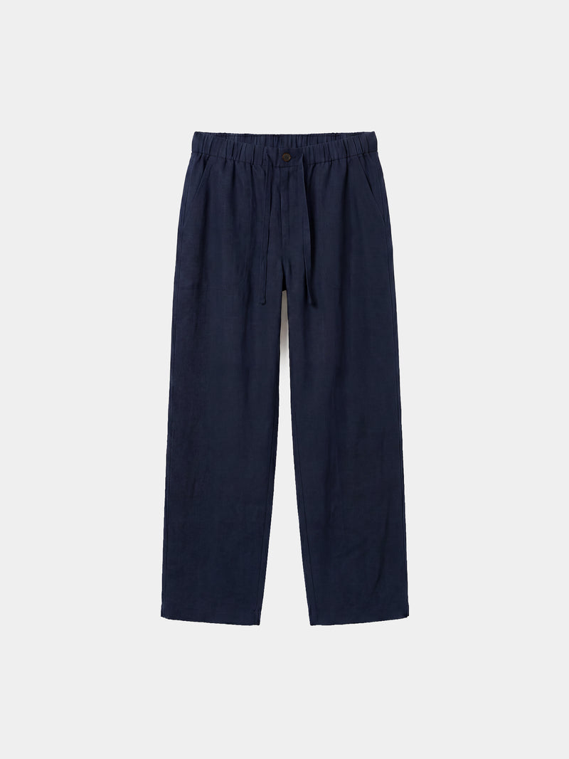 Fatigue Linen Pants - Navy