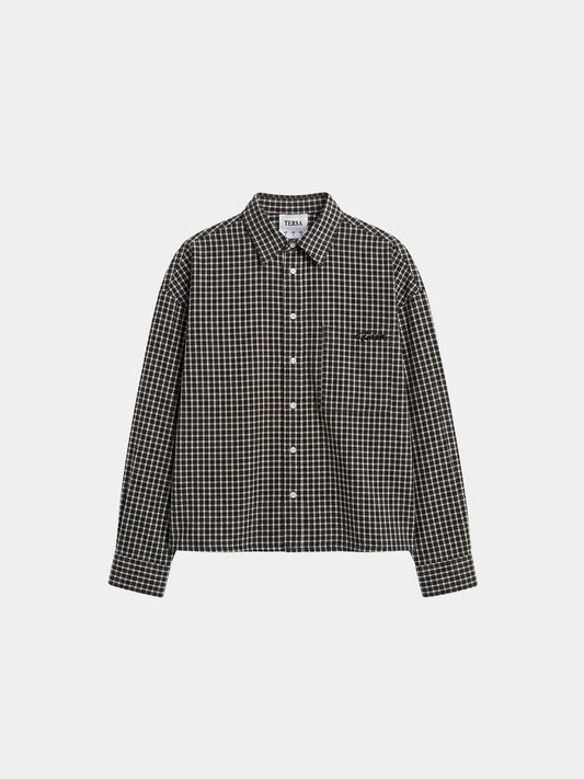 Onyx Plaid Boxy Shirt