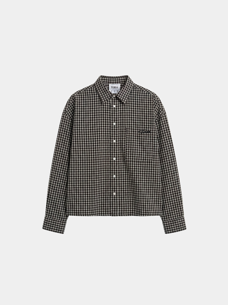Onyx Plaid Boxy Shirt