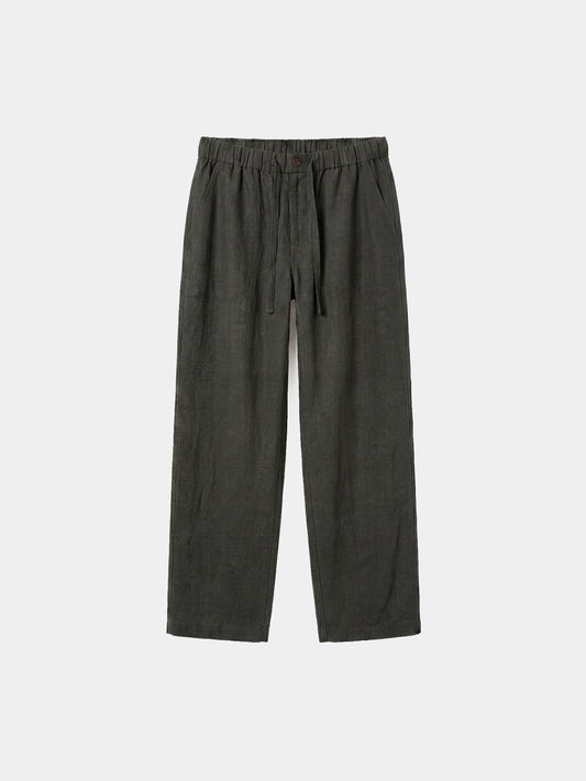Fatigue Linen Pants - Olive Green