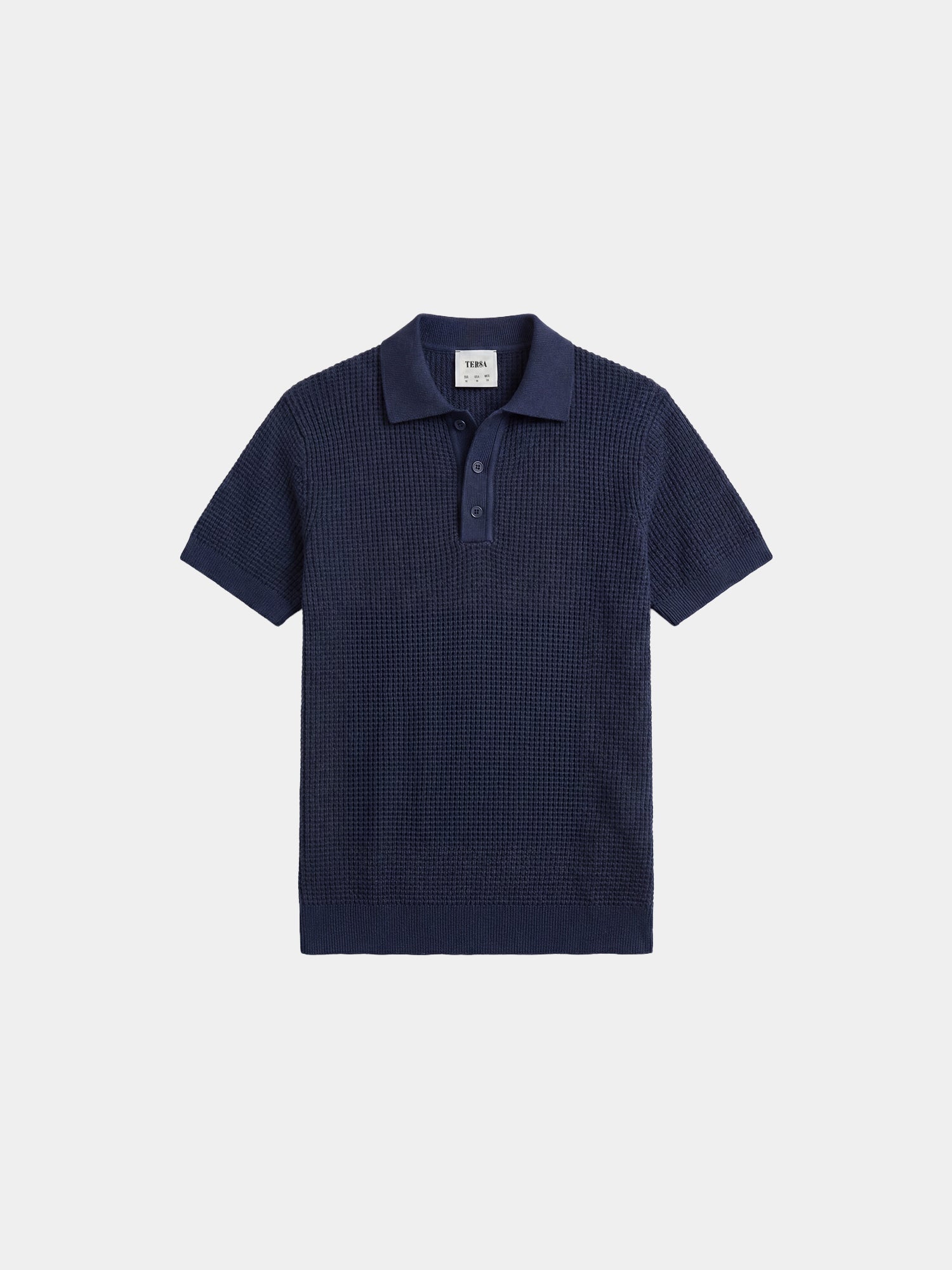 Waffle Knit Polo - Beige – TERSA