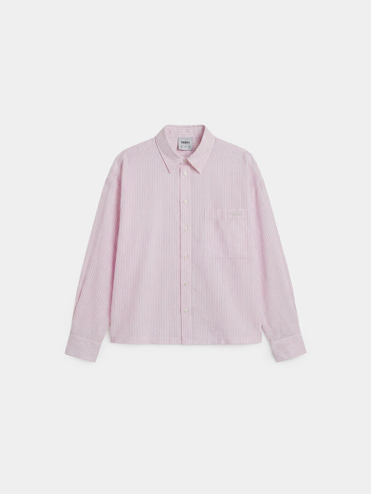 Pink Striped Boxy Shirt