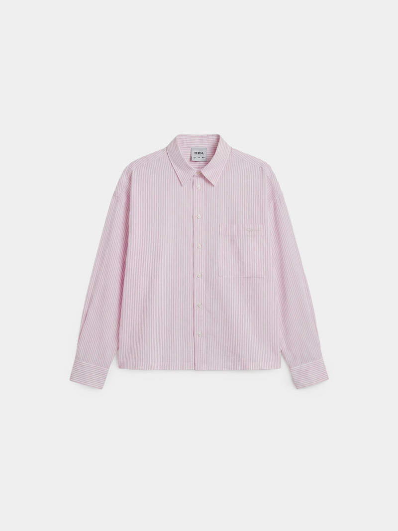 Pink Striped Boxy Shirt