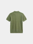 Waffle Knit Polo - Pistachio Green