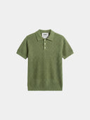 Waffle Knit Polo - Pistachio Green