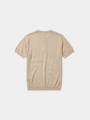 Henley Relaxed Knit  - Beige