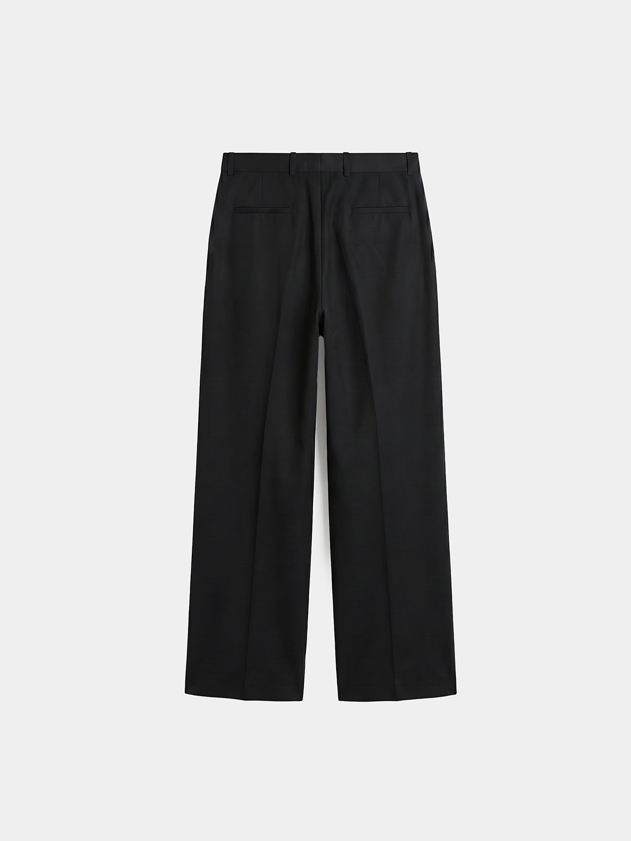Tersa Tailored Pants Black | Wide-Leg Pleated Trousers Egypt – TERSA