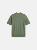 Relaxed Knit Zip Polo - Pistachio Green